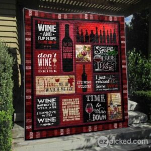 On Cloud Wine Quilt Blanket No96  Quilt